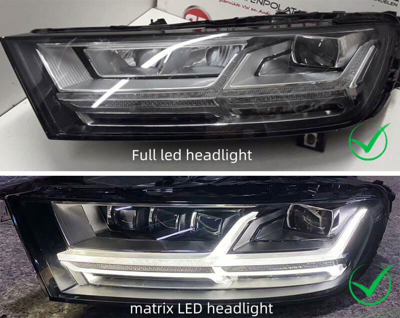 how to distinguish Q7 headlight